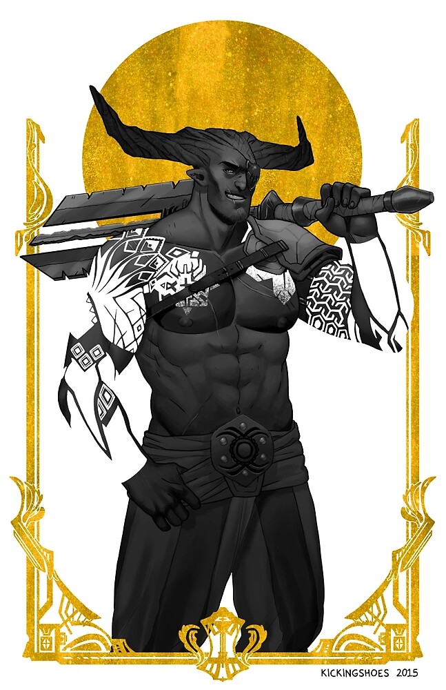 "Horns Up" by kickingshoes Redbubble