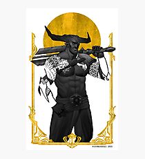 Horns Up Photographic Print