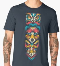 Forest Animals Totem Men's Premium T-Shirt