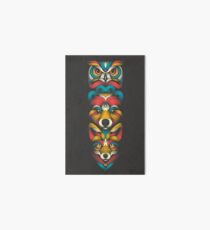Forest Animals Totem Art Board Print