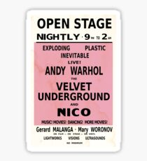 VELVET UNDERGROUND NICO ANDY WARHOL VINTAGE POSTER Sticker