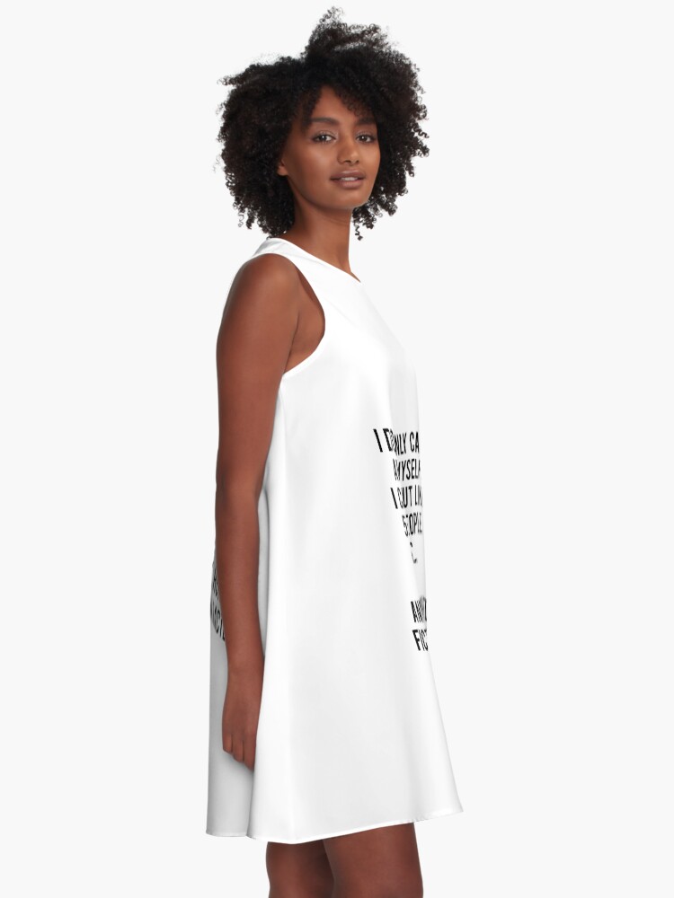 Vista alternativa de Vestido acampanado No sólo me preocupo por mí mismo. Me importan como 5 otras personas, animales y como seiscientos personajes de ficción