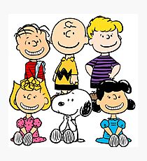 Peanuts - Charlie Brown, Snoopy Photographic Print