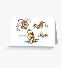 Calvin and Hobbes 9 Greeting Card