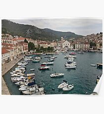 Croatia - Hvar - Marina Poster