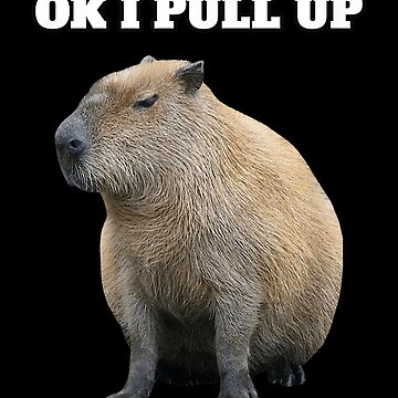 Ok I Pull Up Meme Giant Capybara Capzilla Funny Retro Backpack for Sale by  grex2908