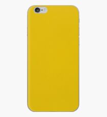 Yellow leather iPhone Case