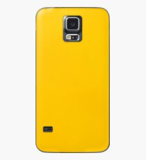 Yellow leather Case/Skin for Samsung Galaxy