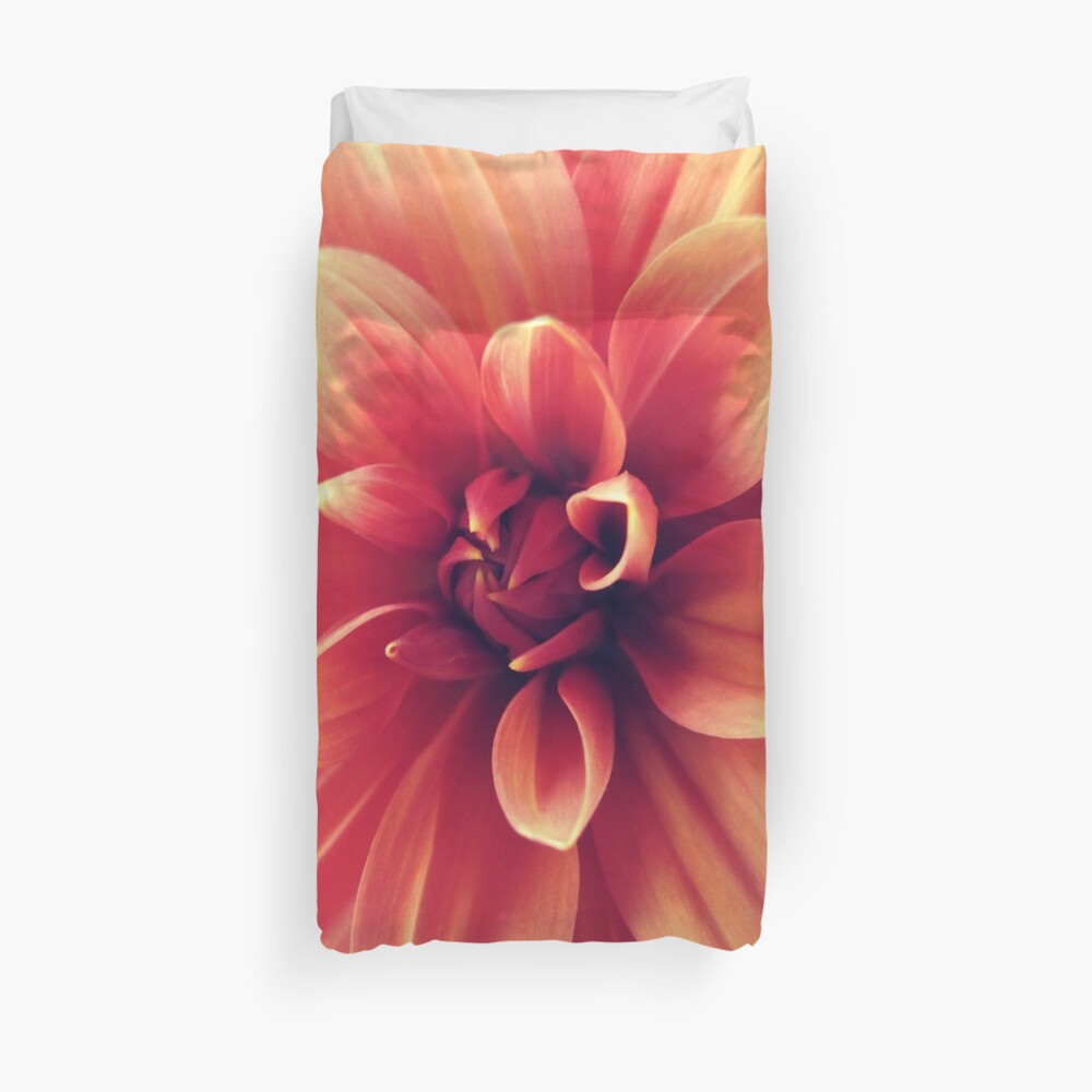 "Dahlia" Duvet Cover by Kitsmumma Redbubble