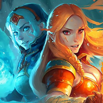 Belle & Beast Dota 2 Love - Skywrath Mage & Vengeful Spirit Art