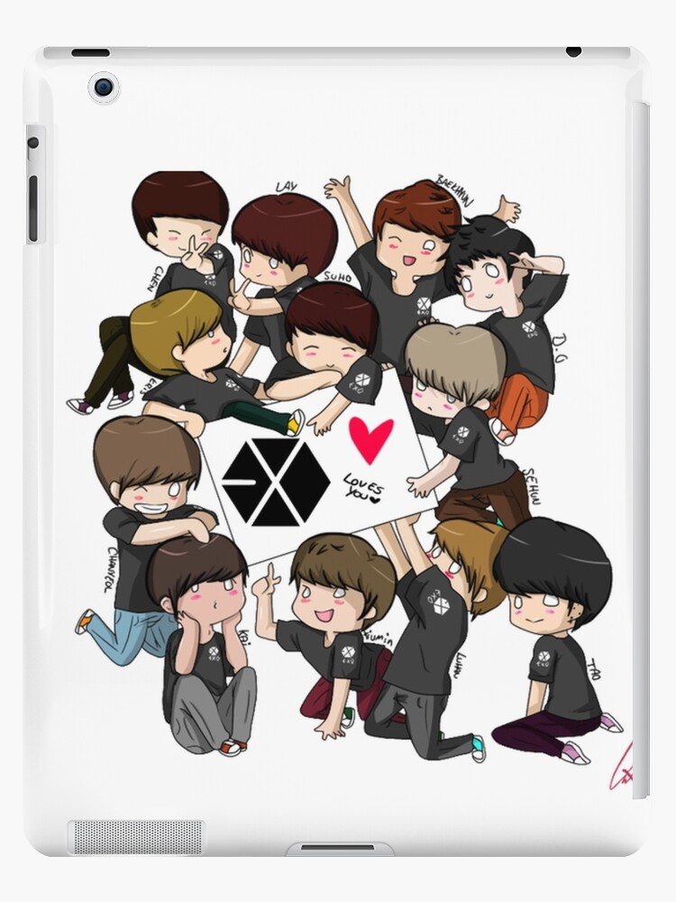 exo chibi ipad cases skins by lasmlasm redbubble