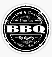 BBQ GRILL PARTY . COOKING APRONS | Low & Slow Delicious BBQ Sticker