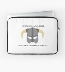 Skyrim Helmet - Arrow in the knee Laptop Sleeve