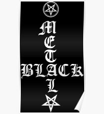 Black Metal - typography Poster