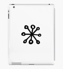 Black and White Snowflake iPad Case/Skin