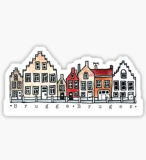 Brugges Belgium Art Sticker