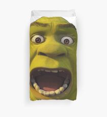 Surprised Shrek Duvet Cover