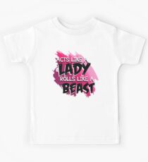 Acts Like a Lady Rolls Like a Beast | brazilian jiu jitsu | jiu jitsu apparel | jujitsu shirts | bjj | bjj shirt | bjj gift | martial arts shirt | mma shirt Kids Tee