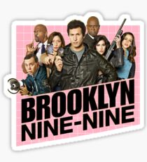 Brooklyn Nine-Nine Pink Logo Sticker