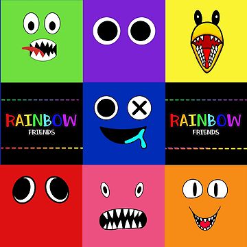 BLUE FACE Rainbow Friends. Blue Roblox Rainbow Friends Characters, roblox,  video game. Halloween Photographic Print for Sale by Mycutedesings-1