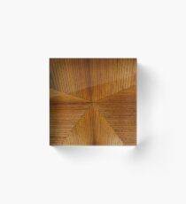 Wooden Planks Acrylic Block