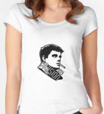 joy division print classic Women's Fitted Scoop T-Shirt