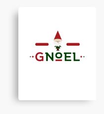 Gnoel Gnome Christmas Noel Canvas Print