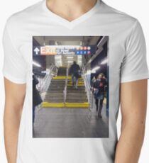Subway Station Men's V-Neck T-Shirt