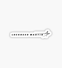 lockheed martin black logo Sticker