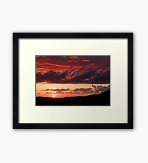 The game of Sun and clouds Framed Print
