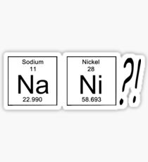Nani?! The Element of Surprise Sticker