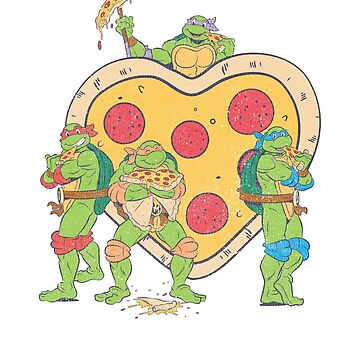 T-shirt Tortue Ninja - Pizza has ruined my life !