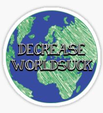 DFTBA Nerdfighter Vlogbrothers World Suck Sticker