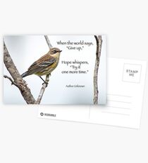When the world says, "Give up" . . . Postcards