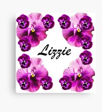 Personalised flowers Canvas Print