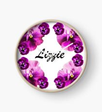 Personalised flowers Clock