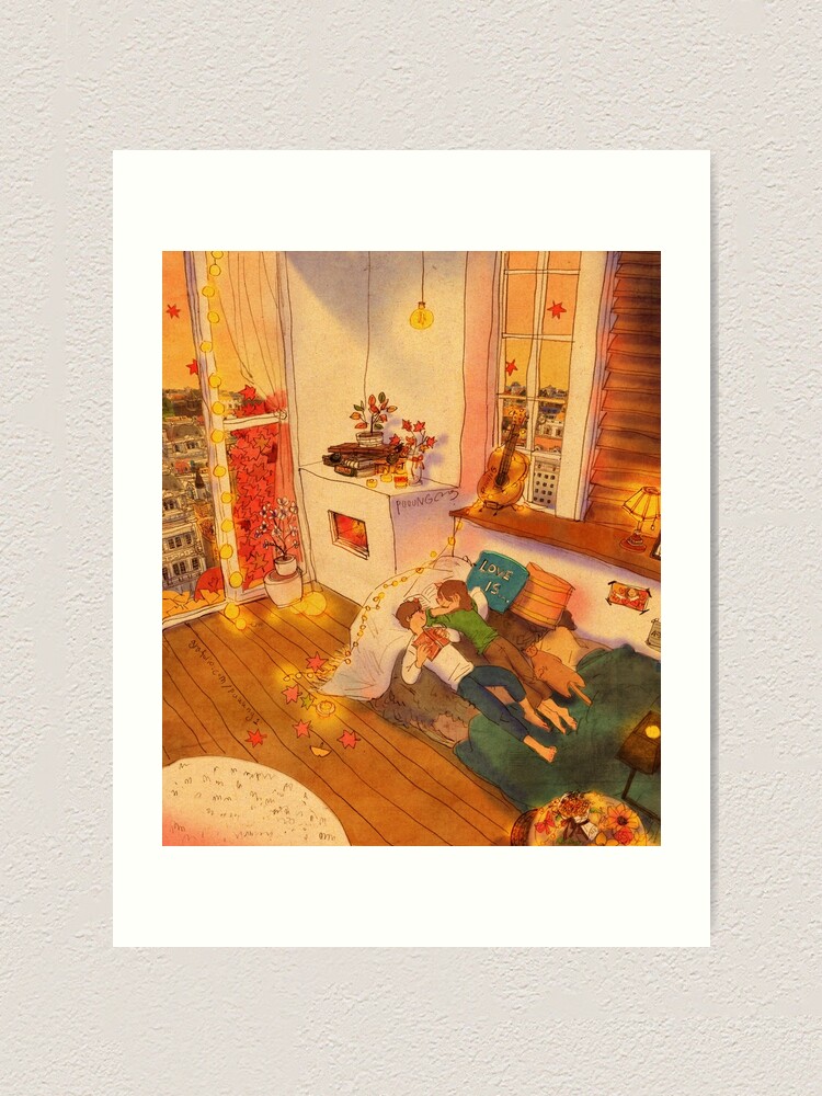 Alternate view of Reading books Art Print
