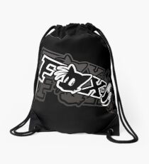 Two-Tailed Fox Drawstring Bag