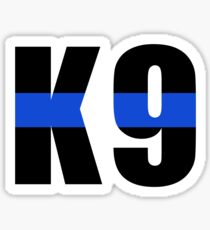 Pegatina K9 Thin Blue Line Officer