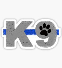 Pegatina K9 Thin Blue Line Paw