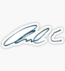 Ansel Elgort Signature Sticker