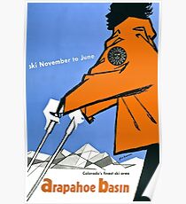 Arapahoe Basin, ski poster Poster