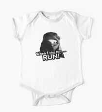 When I say run … RUN! One Piece - Short Sleeve