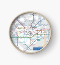 London Underground and City Map - HD Clock