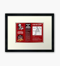 KFC Wing Sting guidelines Framed Print