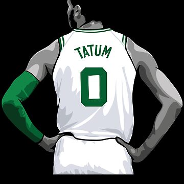 Jayson Tatum Boston Celtics Jersey Art Board Print by SAYIDOWjpg