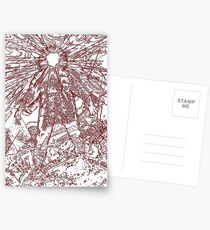 The Thing - Lines & Layers Blood Red Postcards