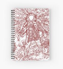 The Thing - Lines & Layers Blood Red Spiral Notebook