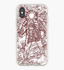The Thing - Lines & Layers Deep Red iPhone Case