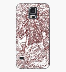 The Thing - Lines & Layers Deep Red Case/Skin for Samsung Galaxy